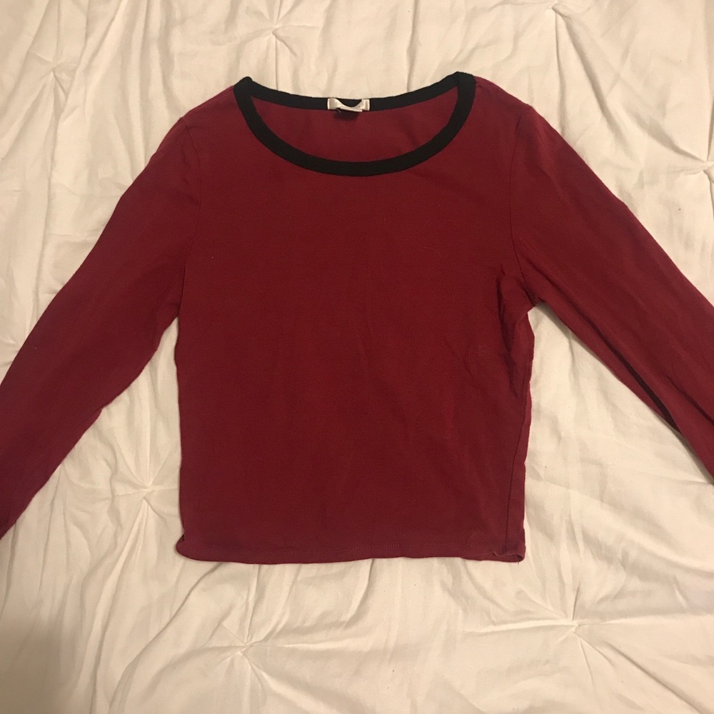 Long sleeve crop top